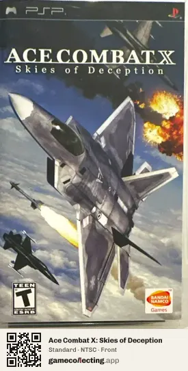 Ace Combat X: Skies of Deception PlayStation Portable, NTSC box front
