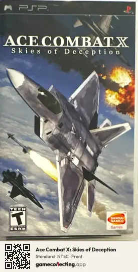 Ace Combat X: Skies of Deception PlayStation Portable, NTSC box front