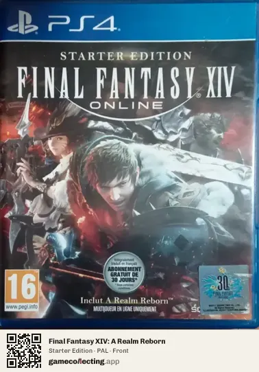 Final Fantasy XIV: A Realm Reborn PlayStation 4, PAL box front