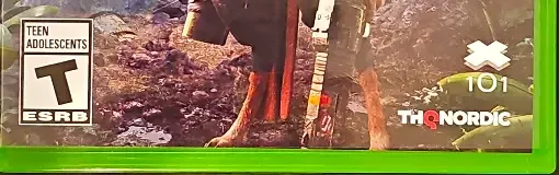 Biomutant, the ESRB box on its front
