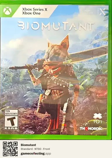 Biomutant Xbox Series X, NTSC box front