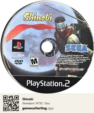 Shinobi PlayStation 2, NTSC disc