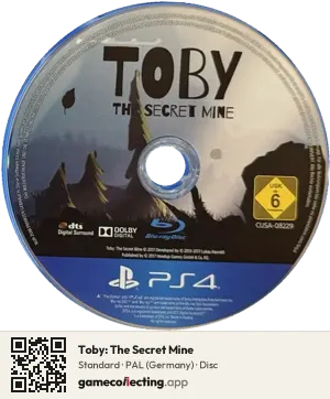 Toby: The Secret Mine PlayStation 4, PAL disc