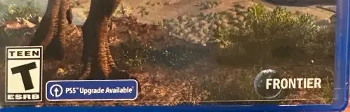 Jurassic World Evolution 2, the ESRB box on its front