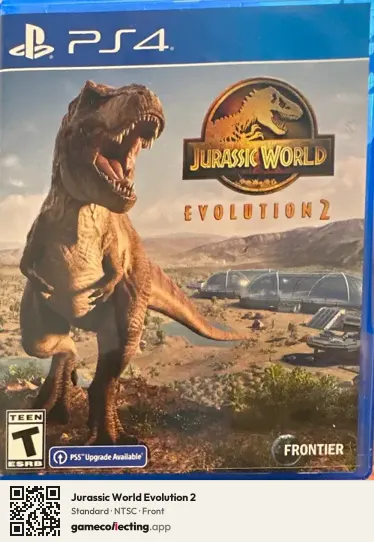 Jurassic World Evolution 2 PlayStation 4, NTSC box front