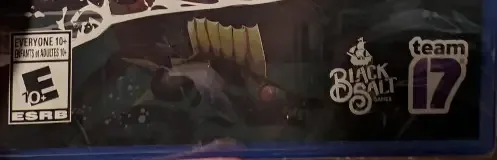 Dredge, the ESRB box on its front