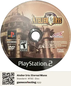 Atelier Iris: Eternal Mana PlayStation 2, NTSC disc