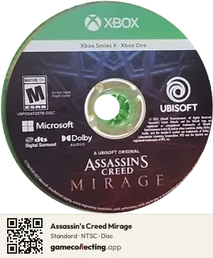 Assassin's Creed Mirage Xbox Series X, NTSC disc