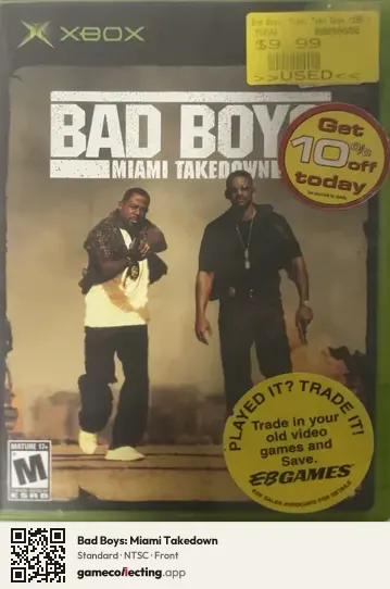 Bad Boys: Miami Takedown Xbox, NTSC box front