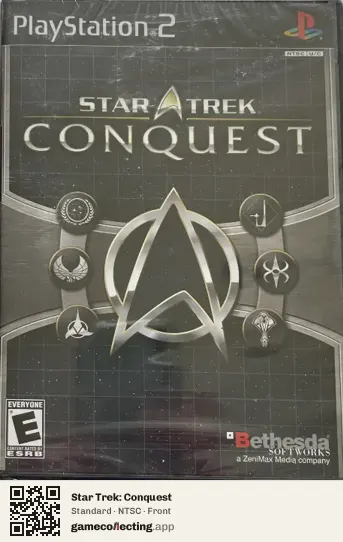 Star Trek: Conquest PlayStation 2, NTSC box front