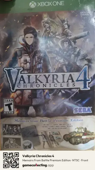 Valkyria Chronicles 4 Xbox One, NTSC box front