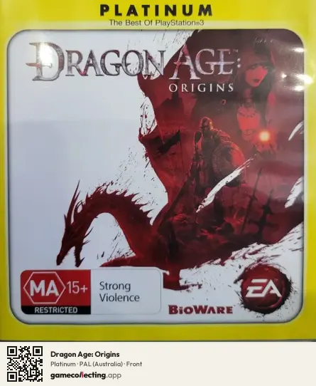 Dragon Age: Origins PlayStation 3, Australia box front