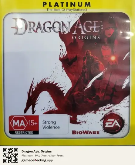 Dragon Age: Origins PlayStation 3, Australia box front