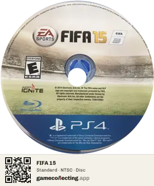FIFA 15 PlayStation 4, NTSC disc