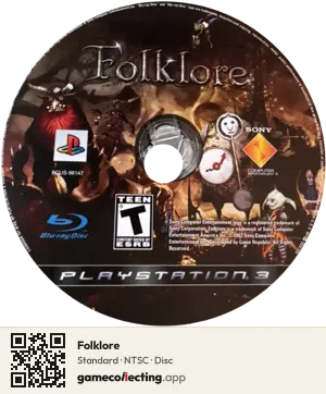 Folklore PlayStation 3, NTSC disc