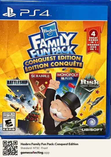 Hasbro Family Fun Pack: Conquest Edition PlayStation 4, NTSC box front