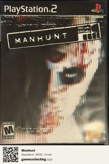 Manhunt PlayStation 2, NTSC box front