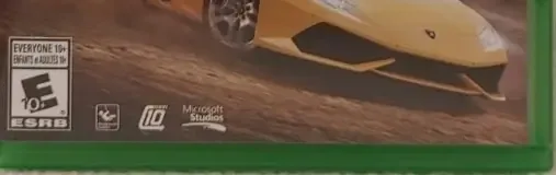 Forza Horizon 2, the ESRB box on its front