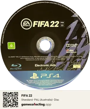 FIFA 22 PlayStation 4, PAL disc
