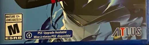 Persona 3 Reload, the ESRB box on its front