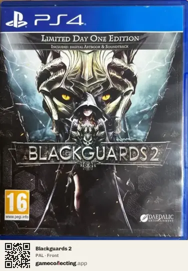 Blackguards 2 PlayStation 4, PAL box front