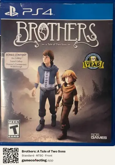 Brothers: A Tale of Two Sons PlayStation 4, NTSC box front