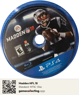 Madden NFL 18 PlayStation 4, NTSC disc