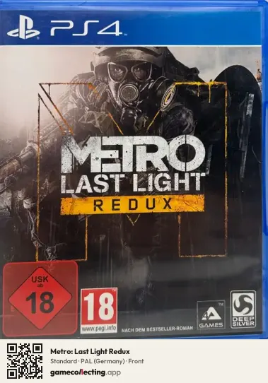 Metro: Last Light Redux PlayStation 4, Germany box front