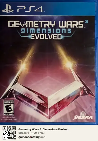 Geometry Wars 3: Dimensions Evolved PlayStation 4, NTSC box front