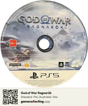 God of War Ragnarök PlayStation 5, PAL disc