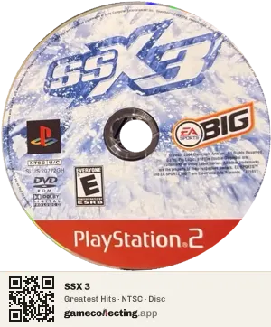 SSX 3 PlayStation 2, NTSC disc