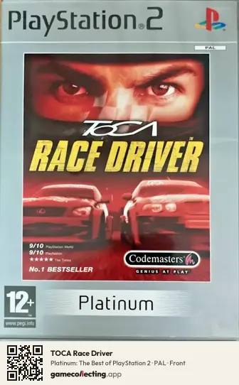TOCA Race Driver PlayStation 2, PAL box front