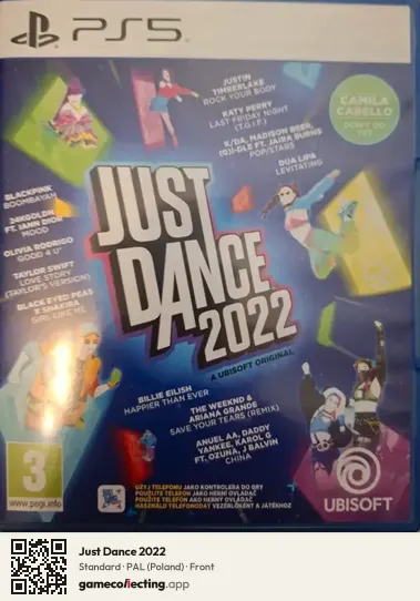 Just Dance 2022 PlayStation 5, Poland box front