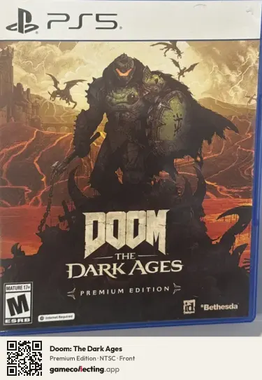 Doom: The Dark Ages PlayStation 5, NTSC box front