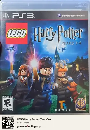 LEGO Harry Potter: Years 1-4 PlayStation 3, NTSC box front