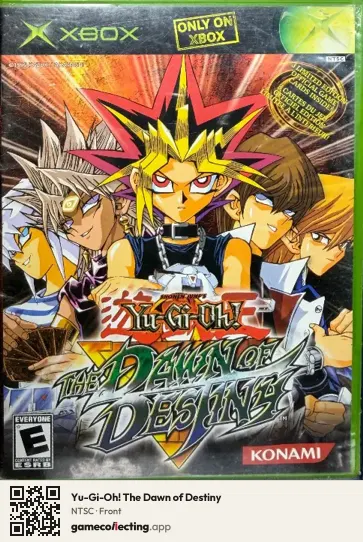 Yu-Gi-Oh! The Dawn of Destiny Xbox, NTSC box front