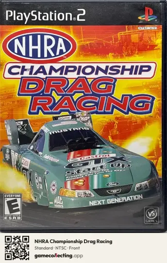 NHRA Championship Drag Racing PlayStation 2, NTSC box front