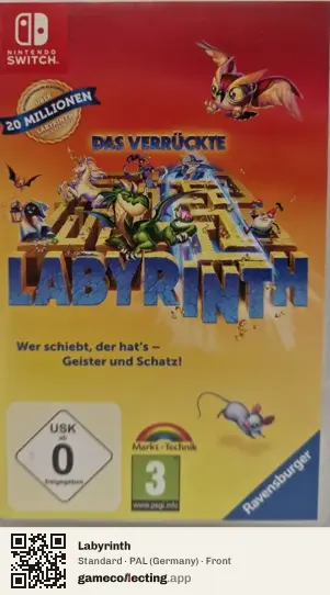 Labyrinth Nintendo Switch, Germany box front