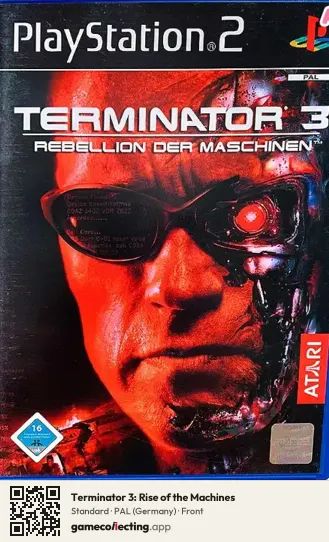 Terminator 3: Rise of the Machines PlayStation 2, Germany box front