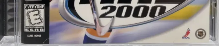 NHL 2000, the ESRB box on its front