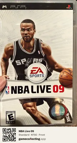 NBA Live 09 PlayStation Portable, NTSC box front