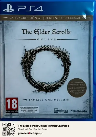The Elder Scrolls Online: Tamriel Unlimited PlayStation 4, Spain box front