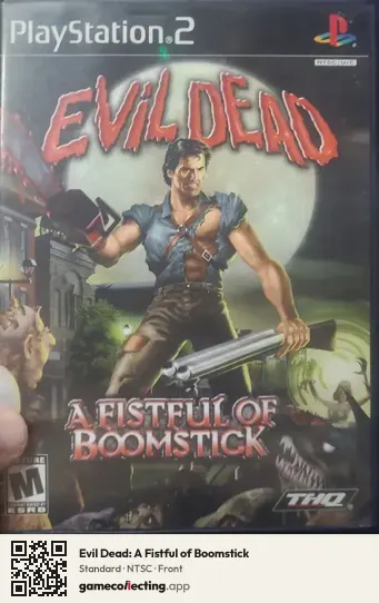 Evil Dead: A Fistful of Boomstick PlayStation 2, NTSC box front