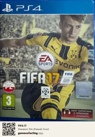 FIFA 17 PlayStation 4, Poland box front
