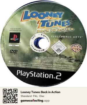 Looney Tunes: Back in Action PlayStation 2, PAL disc