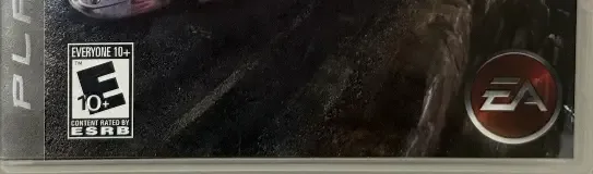 Need for Speed: Carbon, the ESRB box on its front