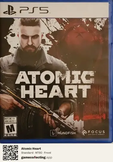 Atomic Heart PlayStation 5, NTSC box front