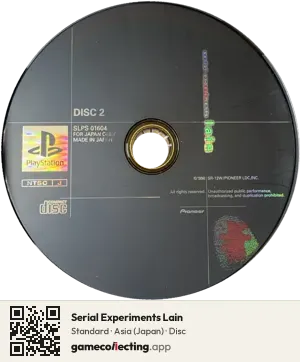 Serial Experiments Lain PlayStation, Asia disc