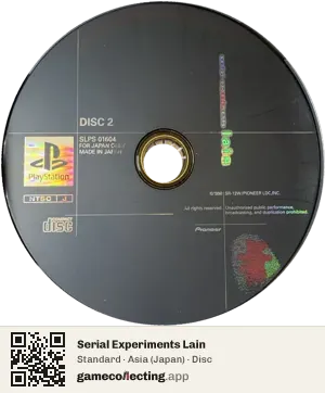 Serial Experiments Lain PlayStation, Asia disc