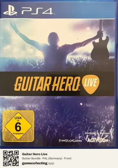 Guitar Hero Live PlayStation 4, Germany box front